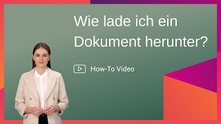 Dokumente in EBanking – einfach herunterladen [upl. by Schramke]