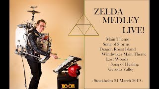 ZELDA MEDLEY LIVE  ONE MAN BAND STYLE [upl. by Bouldon900]