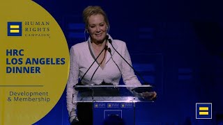 Jean Smart Receives the HRC National Equality Award at the 2024 HRC Los Angeles Dinner [upl. by Aihseyt140]