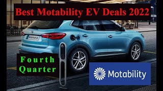 Best Motability EV Deals 2022 Quarter 4 [upl. by Anen764]