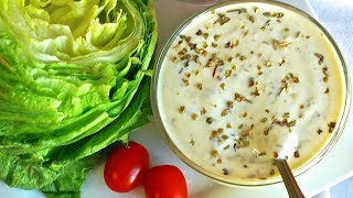 Homemade Creamy Italian Dressing Recipe [upl. by Rosalee]