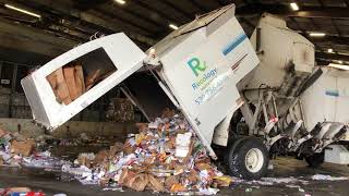 Recology Commercial Recycling Truck [upl. by Oibaf]