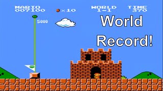 Super Mario Bros  Speedrun level 1  1 370 World Record [upl. by Asyar]