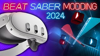 Latest 2024 Beat Saber Modding Guide For Quest [upl. by Yodlem]