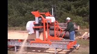 Lumbermate Pro Portable Sawmill  23 HP Briggs amp Stratton Engine Model MX34 [upl. by Oretna]