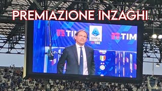 Inter Curva Nord Milano ⚫️🔵 PREMIAZIONE INZAGHI [upl. by Lavella780]