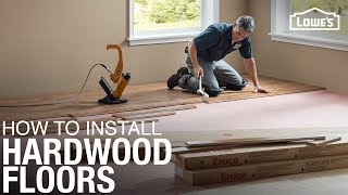 Learn How to Install Hardwood Floors  DIY Projects [upl. by Anilram]