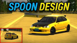 YELLOW SPOON SPORTS CIVIC EK9  Tutorial ● CAR PARKING MULTIPLAYER [upl. by Bowden]