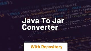 java to jar converter [upl. by Kadner]