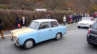 2014 11 09 Trabi IFA DDR Fahrzeuge Konvoi Plauen Hof Video [upl. by Pogue]