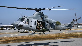 Two UH1Y Venoms  Super Hueys land at San Carlos Airport HeliFest 2011 [upl. by Constanta]