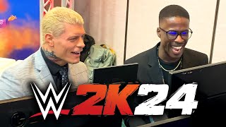 I Played WWE 2K24 vs CODY RHODES [upl. by Winifield582]