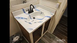 METALLIC EPOXY COUNTERTOPS IN FOUNTAIN HILLS ARIZONA [upl. by Yniar]