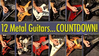 Top 12 Guitars for Heavy Metal Countdown of Affordable  Custom USA Models [upl. by Jemie]