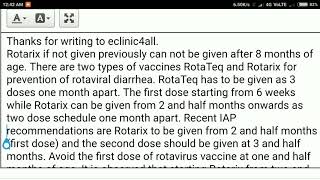 Rotavirus vaccine rotateq and rotarix which is better and maximum age for vaccine hindi [upl. by Nagard]