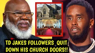 TD Jakes Breaks Down in Tears Amid Protest Over Diddy Links [upl. by Iddo]