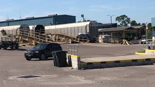 Amtrak Auto Train Vehicles Unloading [upl. by Ettevram]