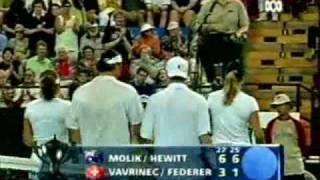 Federer amp Mirka vs Hewitt amp Molik  part 8 [upl. by Erle]