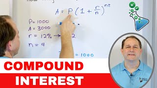 26  Compound Interest Formula amp Exponential Growth of Money  Part 1  Calculate Compound Interest [upl. by Lebasi916]