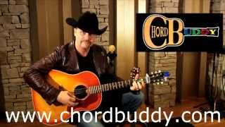 John Rich demonstrates the ChordBuddy clip on guitar tuner [upl. by Carvey792]