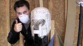 My first Pepakura project  Magneto Helmet Part 7  Applying Fiber Glass Cloth [upl. by Jeffcott]