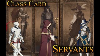 Class Card Servants  Animation Showcase FGO [upl. by Eldridge]