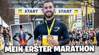 Mein erster MARATHON 4 MONATE nach meinem BANDSCHEIBENVORFALL 🏃🏻🥇 Ohne Training [upl. by Ava]