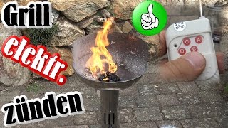 HolzkohleGrill elektrisch anzünden Full HD [upl. by Aicirtal]