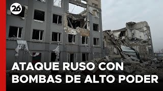 Nuevo ataque ruso en Ucrania con bombas de alto poder [upl. by Estevan]