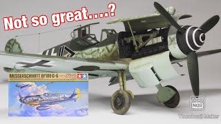 AMAZING model NOT SO GREATTamiya 148 Messerschmitt BF109 G6 Full Build [upl. by Oballa753]