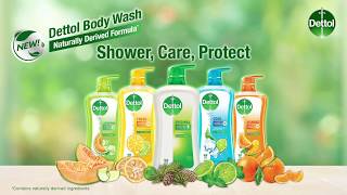 New Dettol Body Wash with naturally derived formula [upl. by Sidran]