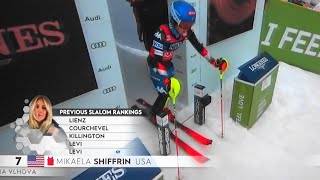 Mikaela Shiffrin  DNF  Women´s Alpine Slalom  Kranjska Gora  RUN 1  2024 [upl. by Blaine]