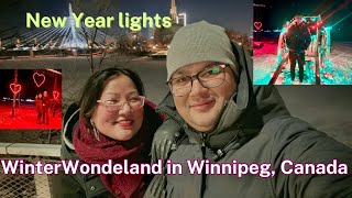 Winter Wonderland Lights Drive Thru in Winnipeg Canada 2024 [upl. by Ecinnahs459]