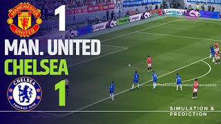 MANCHESTER UNITED 11 CHELSEA • Highlights • Premier League 2425  SimulationRecreation [upl. by Allisirp693]