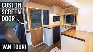 FULLY CUSTOM DIY CAMPER VAN  FULL TOUR  2023 RAM PROMASTER [upl. by Esilec431]