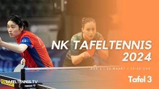 NK Tafeltennis 2024 Dag 1  Tafel 3 [upl. by Annaiuq]