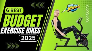 Top 6 Best Budget Exercise Bikes In 2025 [upl. by Llirrem652]