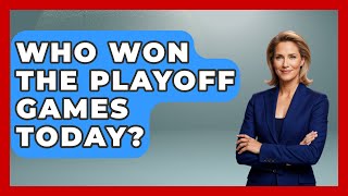 Who Won The Playoff Games Today  TheSportXpertcom [upl. by Airyt]