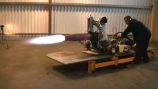 Jet Engine Testing Turbojet Afterburner HX Monster II [upl. by Shue]