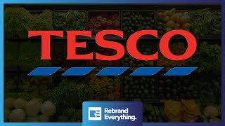 A MODERN Logo design for TESCO • Logo Design Process [upl. by Sontich153]