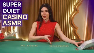 Unintentional ASMR Casino ♣️ WOW SUPER Quiet amp Soft Spoken Baccarat [upl. by Cantu]