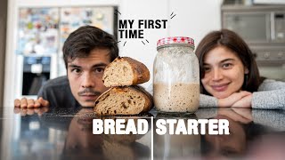 Making Sourdough Starter and Bread For Non Bakers Easy No Knead and Advanced [upl. by Ynnattirb976]