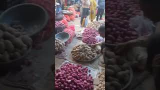 Sabji mandi nai Wali chowk rewari haryanaindiagreen vegetable [upl. by Ilajna]