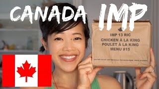 Canada IMP  Canadian Individual Meal Pack MRE Taste Test [upl. by Jamilla813]