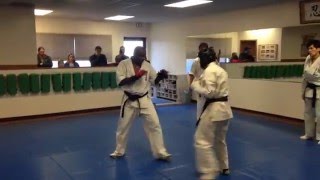 Miura Dojo  1st Dan sparring [upl. by Hamitaf]