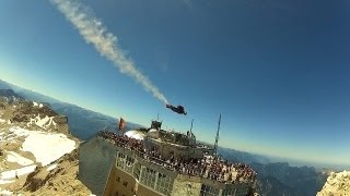 Best Wingsuit Flyby Zugspitze Germany [upl. by Blen]