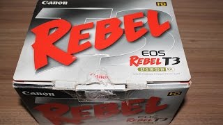 Canon EOS Rebel T3  Unboxing e Primeiras Impressões [upl. by Costa]