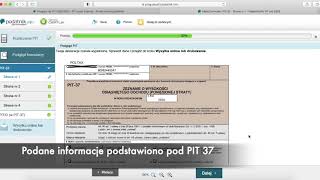 Jak wypełnić PIT 37 za rok 2020 w Podatnikinfo [upl. by Wakeen201]