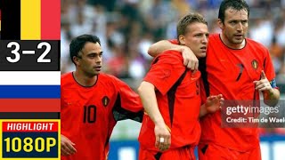 Belgium 3 x 2 Russia Mostovoi Marc Wilmots ●World Cup 2002 Extended Goals amp Highlights HD [upl. by Arahd]