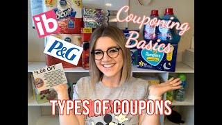 COUPONING BASICS MANUFACTURER STORE AND REBATE COUPONS EXPLAINED [upl. by Ognimod]